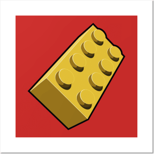 Lego Brick - Yellow Posters and Art